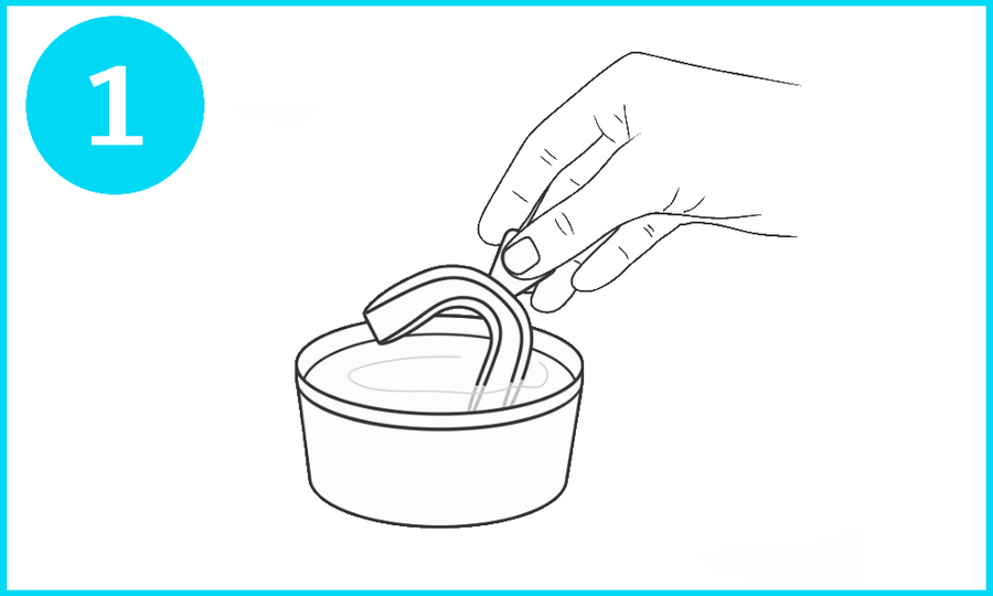 Soften the mouth tray